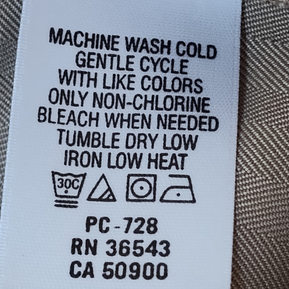 Izod Women's XFG Stretch Golf Tan Khaki Pants |  Size 14 - Picture 5 of 7